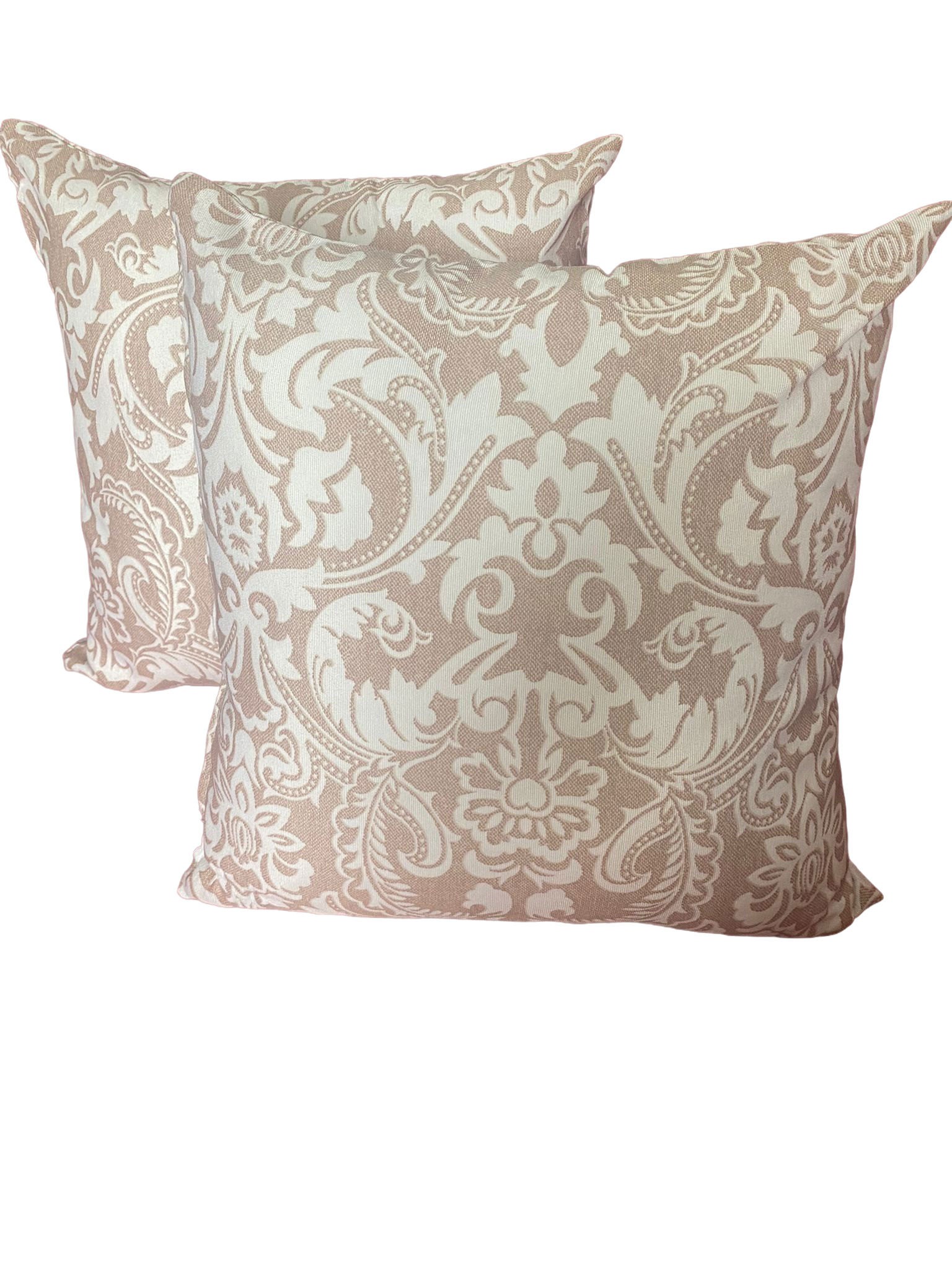 Fundas de Cojines Poliéster estampado nude