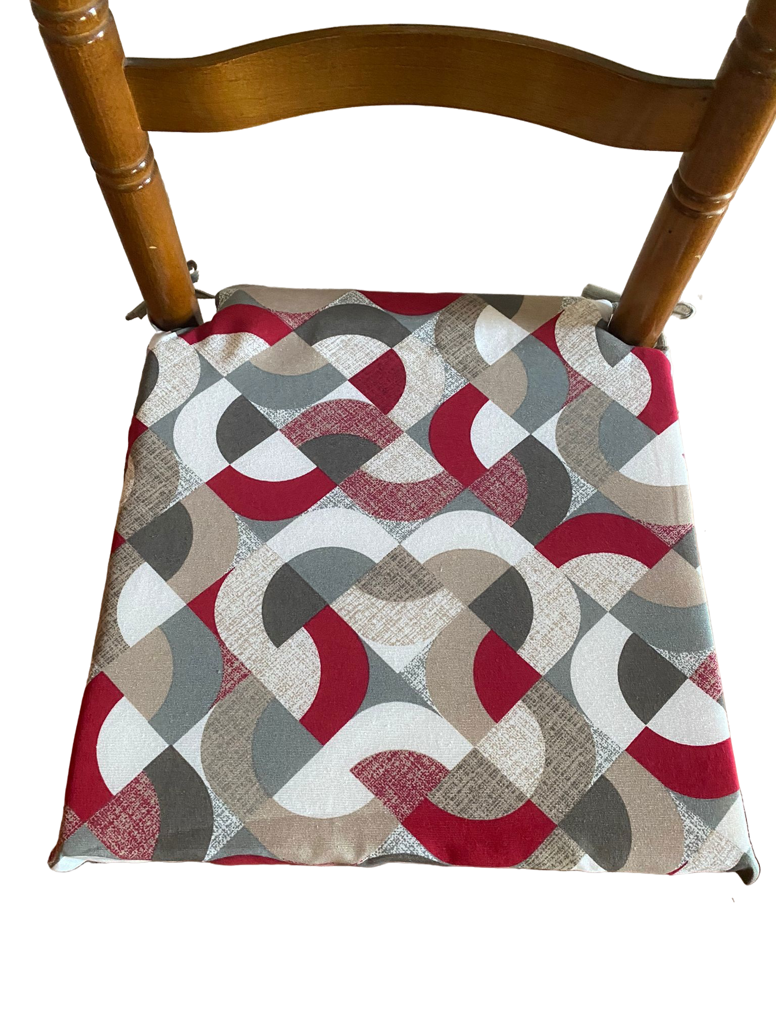 Asiento para silla de cocina con cintas , Fabricado en España